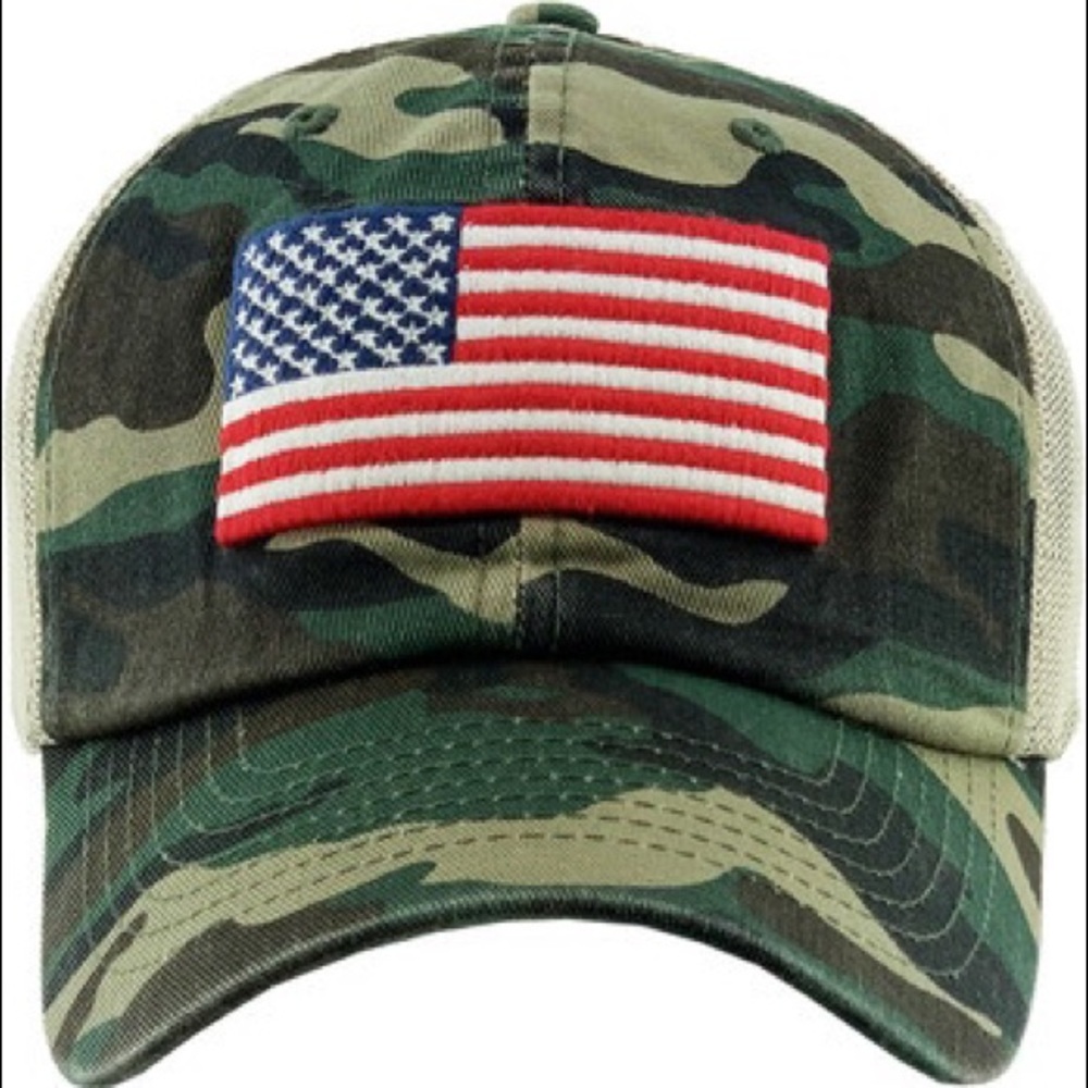 FLAG VINTAGE BALLCAP with mesh back